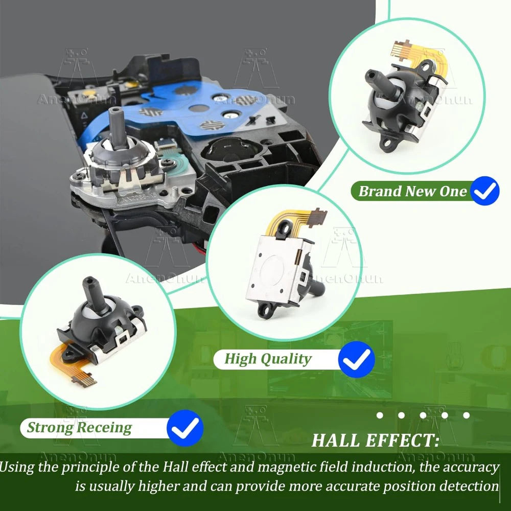Hall Effect Joystick for PS5 Portal/PS VR2 No-Drift Magnetic