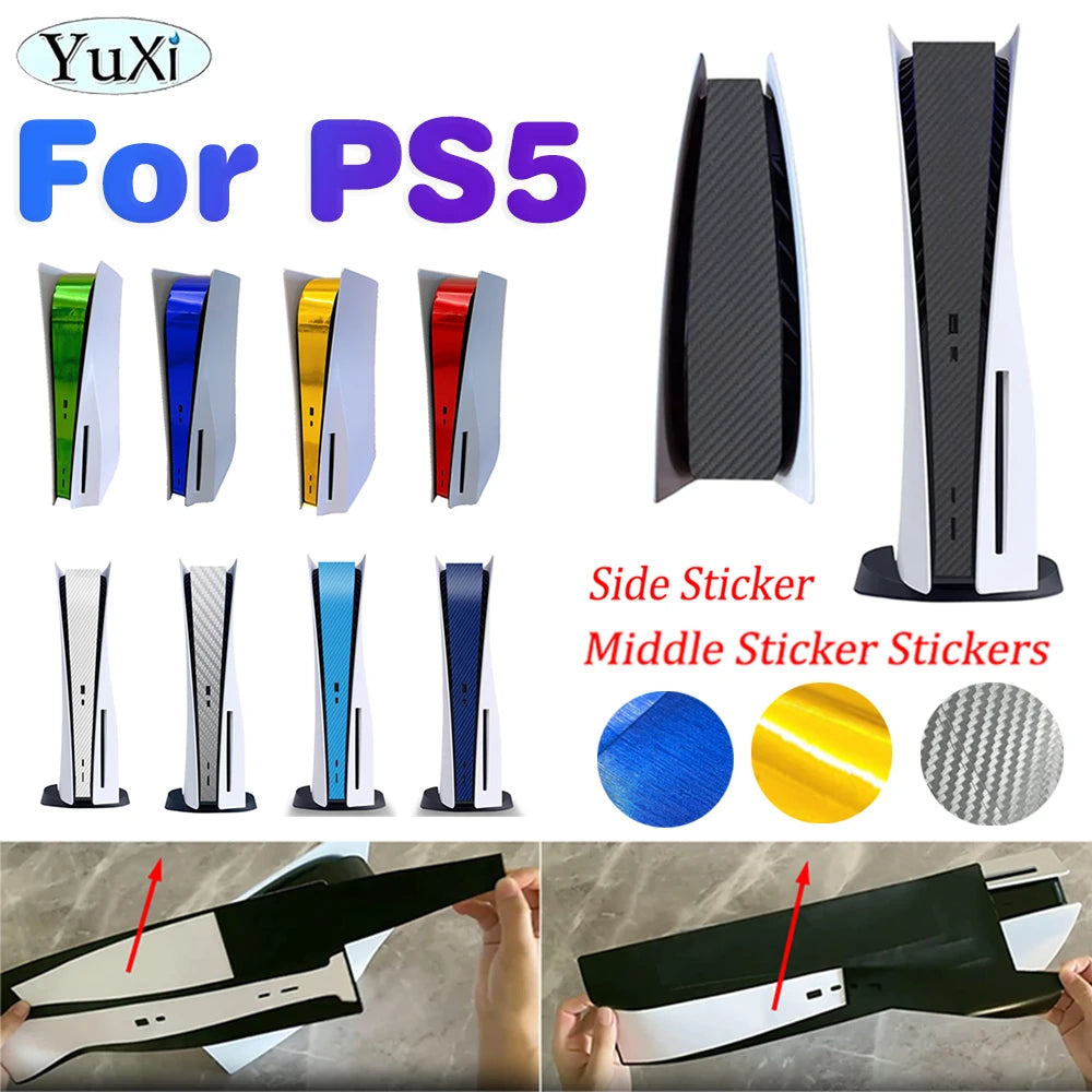 Stickers Middle Side Skin Sticker For PS5 Console Protection