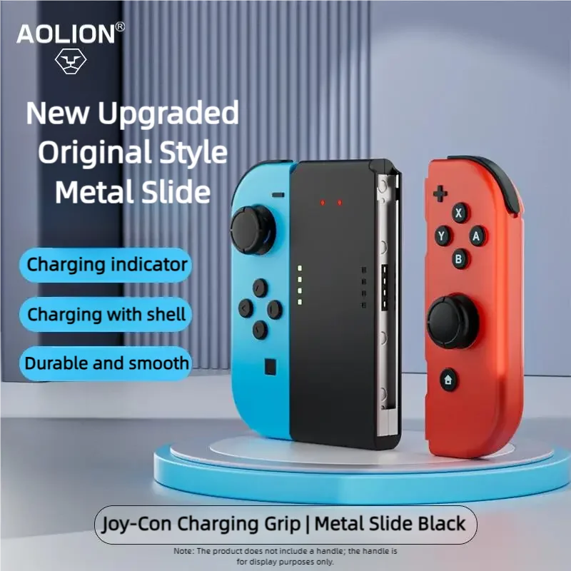 Aolion Portable Charging Grip Bracket For Nintendo Switch/OLED For Joy-con Controller Charging Dock For Switch Game Accessories
