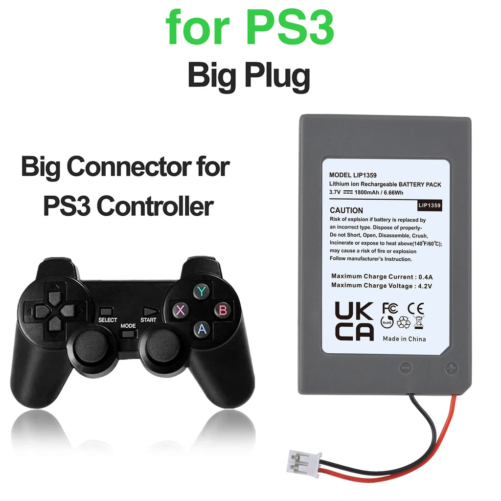 LIP1359 PS3 Replacement Battery 3.7V 1800mAh for Sony Playst