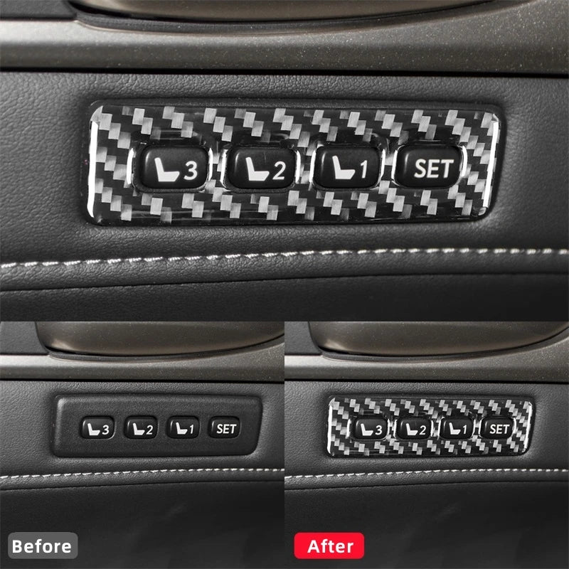 For Lexus GS 2013-2019 Interior Accessories Carbon Fiber Car