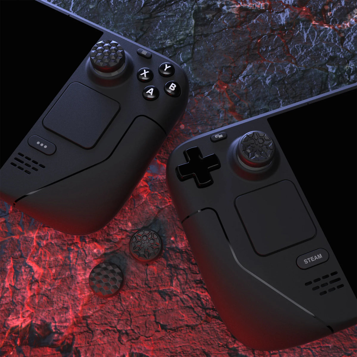 PlayVital Thumb Grip Caps for Steam Deck LCD & OLED Thumbsti