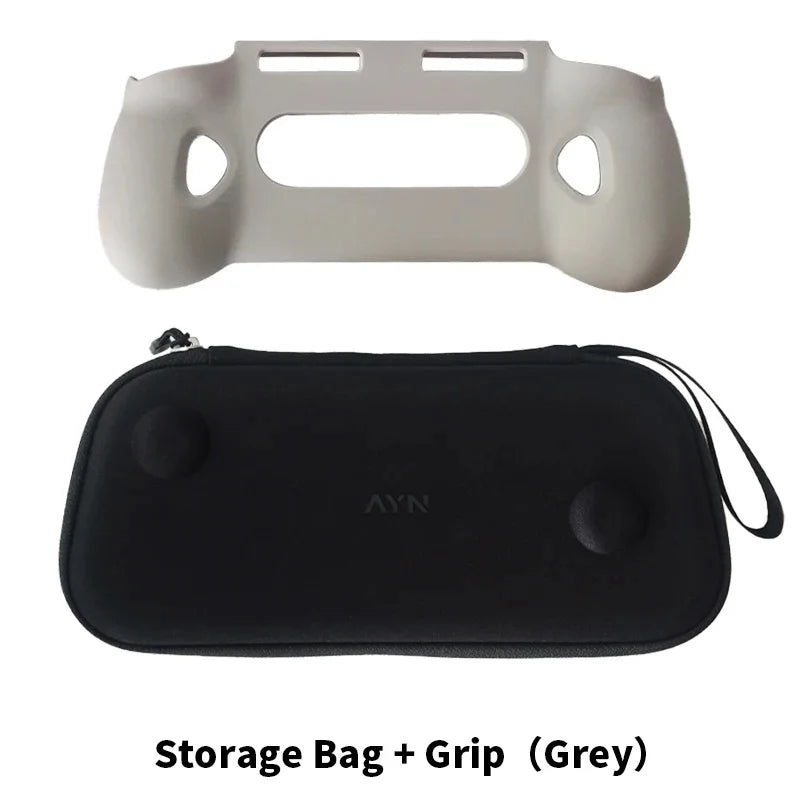 For AYN Odin 3 TPU Grip Shell Original BAG Odin3 Game Console TPU Grip Case Stand Holder With Carry Bag Accessories