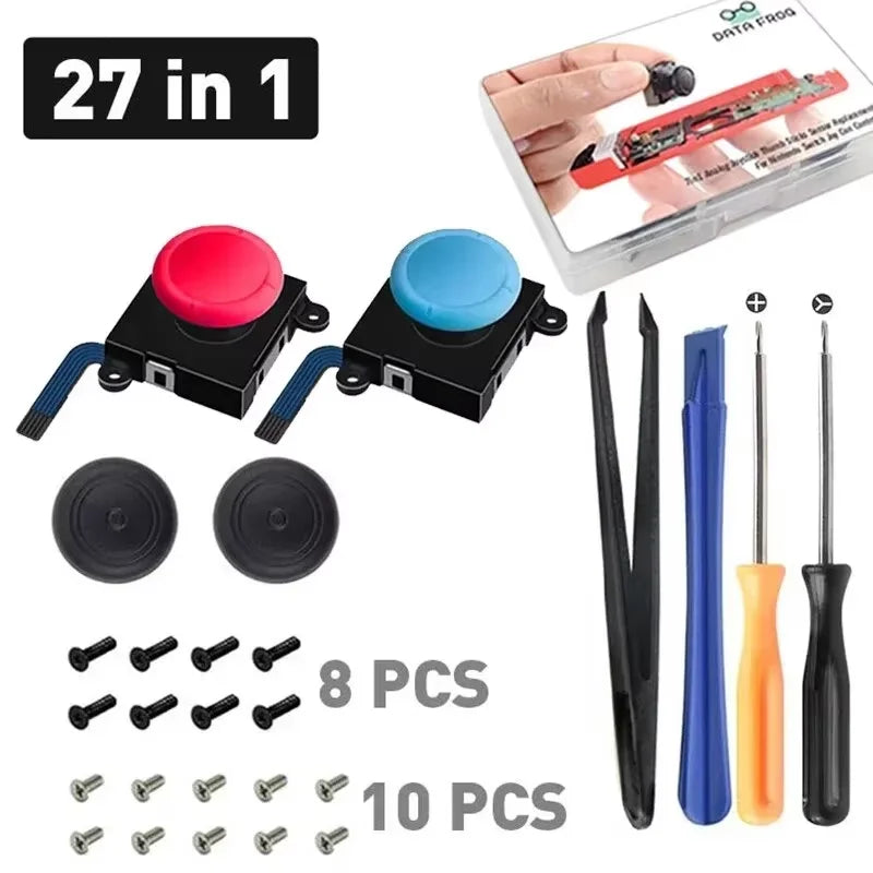 DATA FROG Replacement 3D Analog Joystick Thumb Stick For Switch Joy Pad Controller Sensor Module Potentiometer Repair Tool
