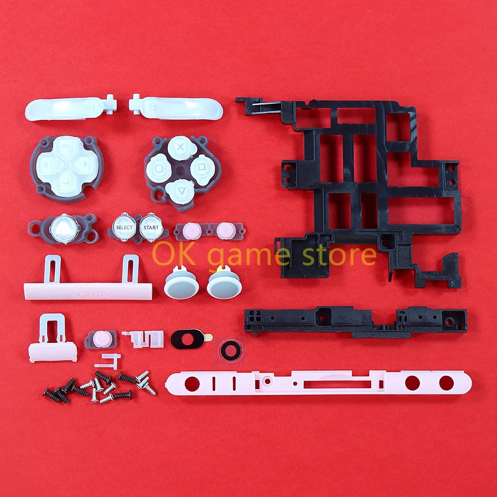1set Housing Shell Cover For PSV2000 PSV 2000 Full Sets Front Faceplate Case with Buttons Kit for PSVITA 2000 Slim Console