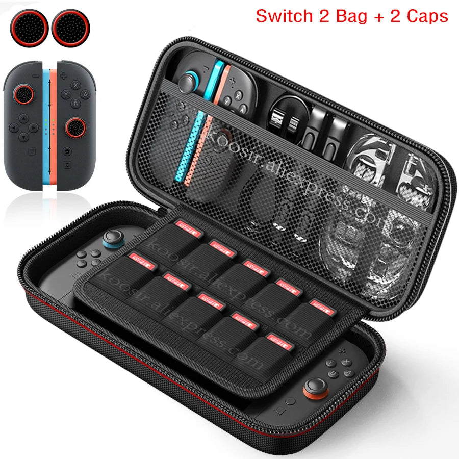 Switch2 Nylon Cloth Travel Carrying Case for Nintendo Switch