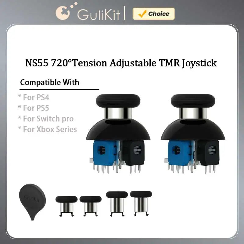 GuliKit NS55 720 Tension Adjustable TMR Joystick Game Access