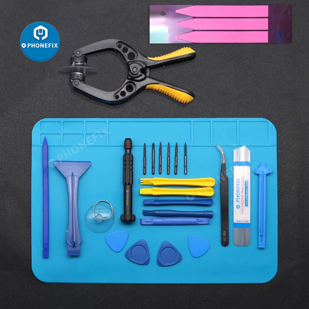 Professional Phone Repair Tool Kit Suction Cup Tweezer Pry O
