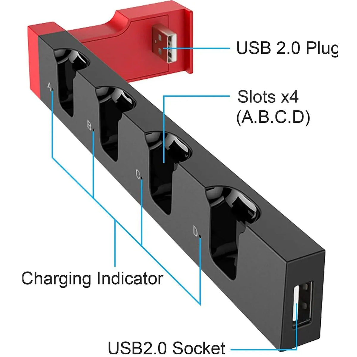 IPEGA PG-9186 Joycon Charging Dock Station for Switch&OLED -