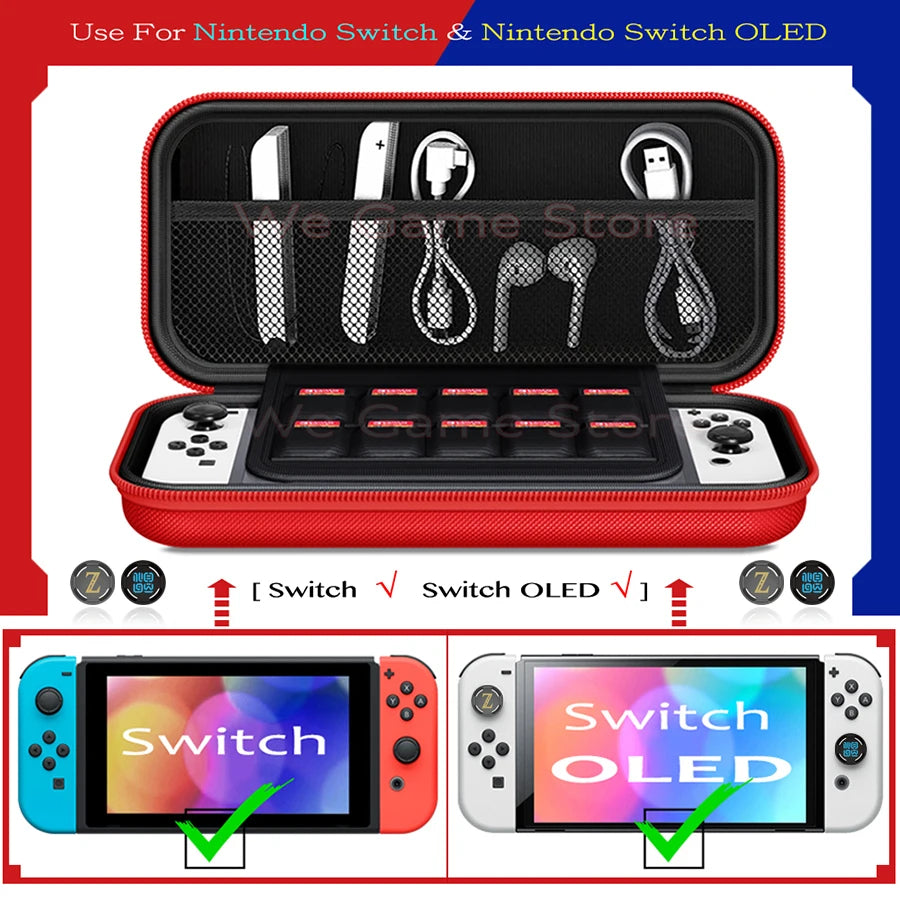 Travel Carrying Case For Nintendo Switch OLED Console Gaming