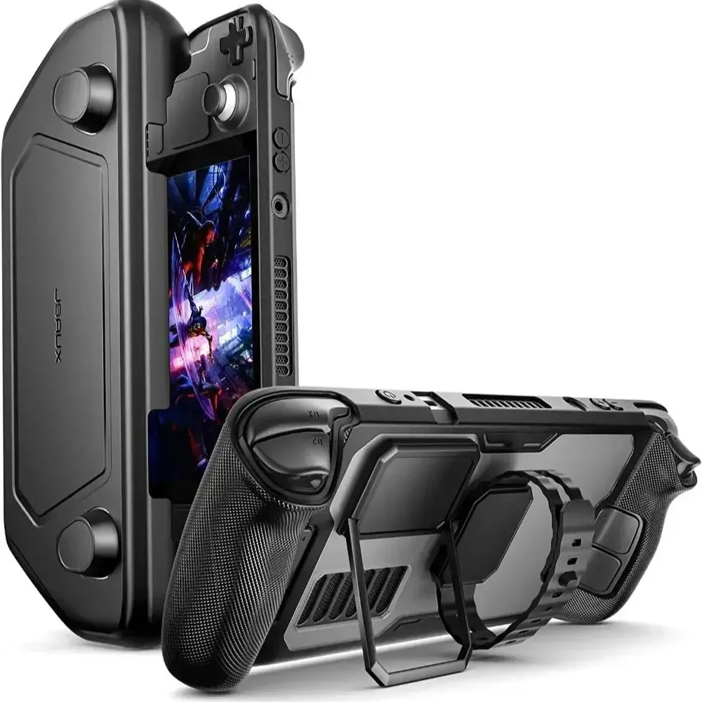 JSAUX Mod Case for Steam Deck OLED Case Protective Shell Anti Drop with Stand &Detachable Front Cover Gaming Accessories
