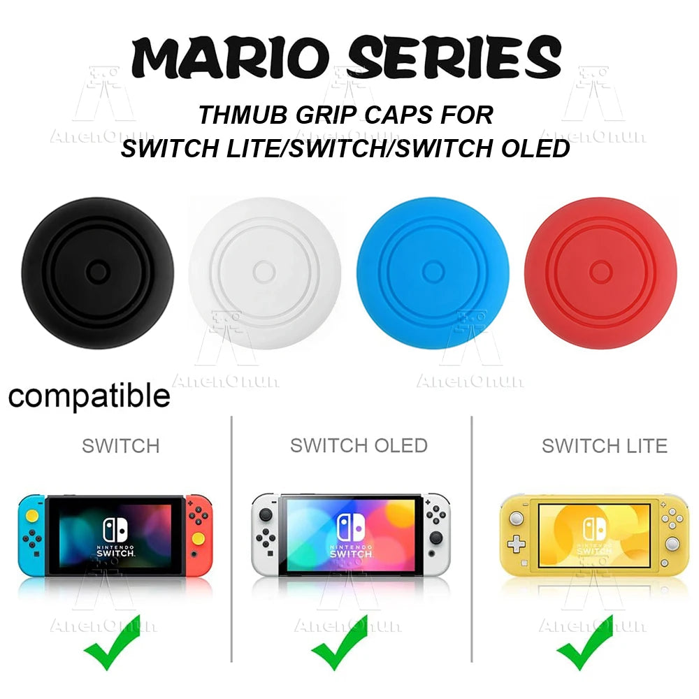 Thumb Grip Caps for Switch/Switch Lite/Switch OLED Durable A
