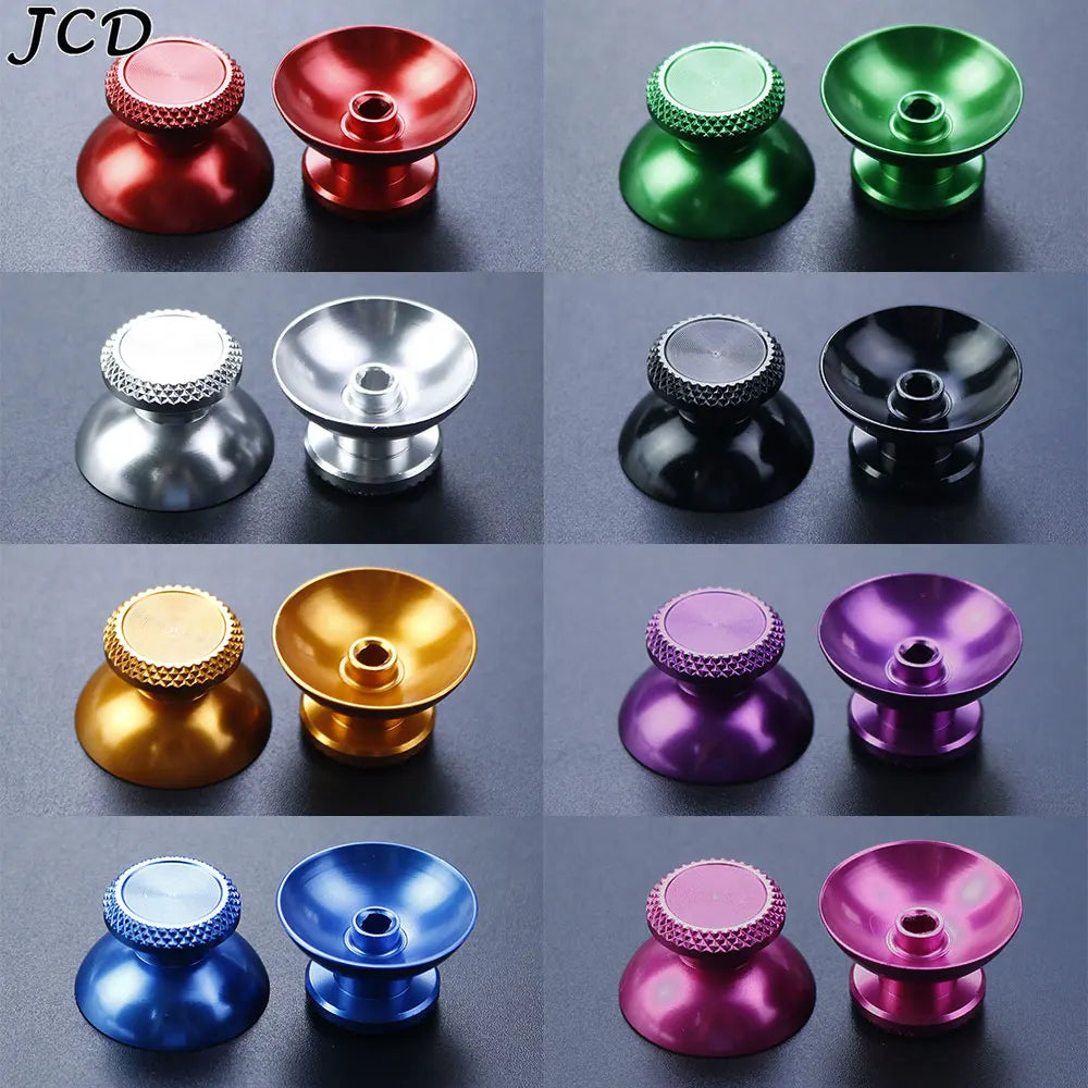 JCD 1Pair Aluminum Metal Analog Joystick Thumb Stick Grip Ca