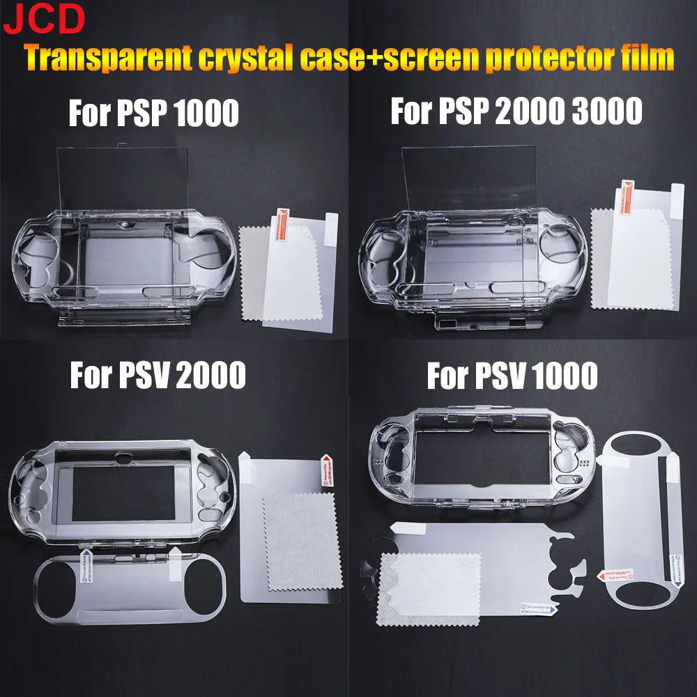 Clear Crystal Case Hard Shell For PSV 1000 2000 Transparent 