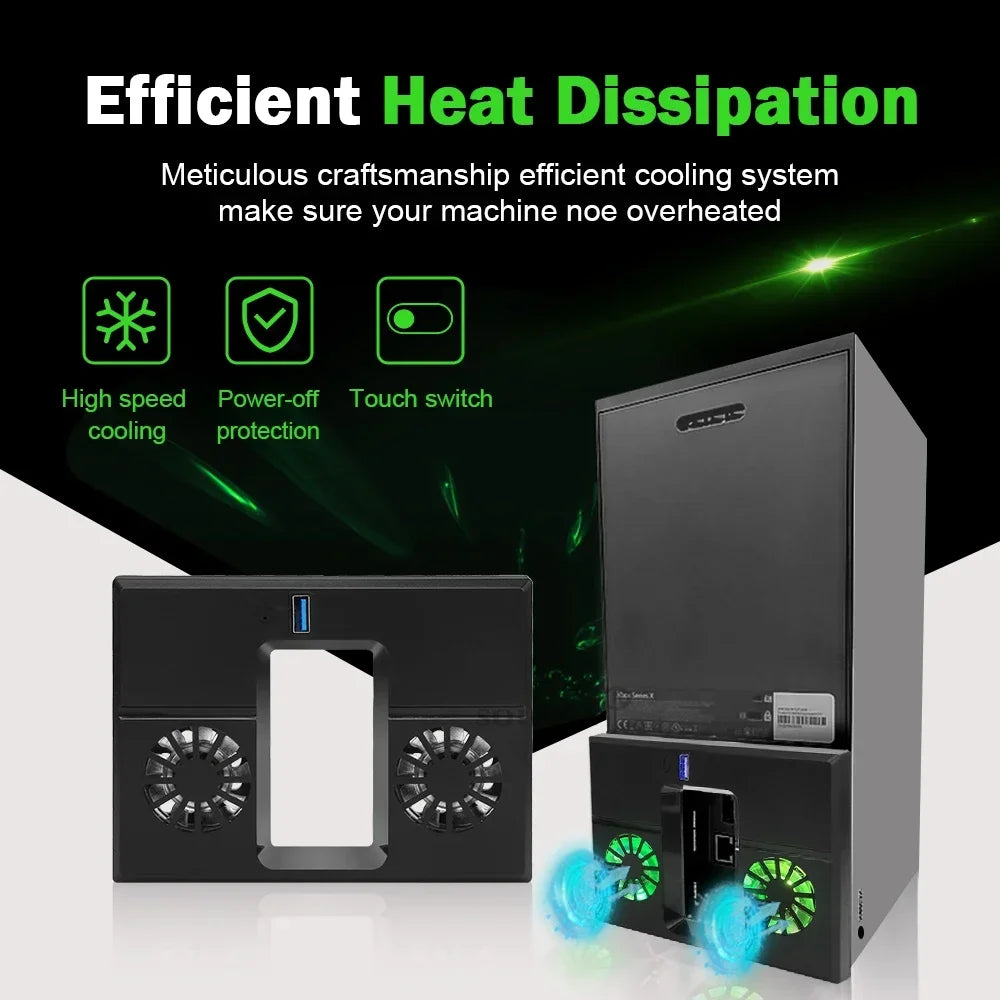 RGB Cooling Fan For Xbox Series X Console Game Host Cooling 