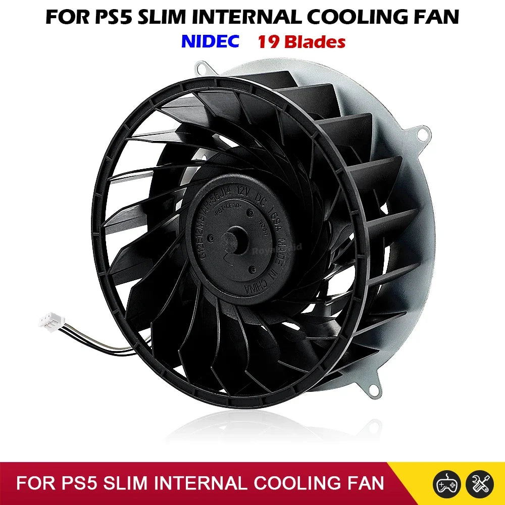 Replacement Internal Cooler Fan For PS5 Slim Host Heatsinks 