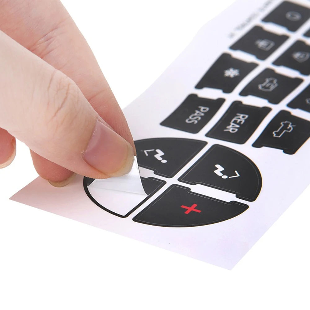 AC Dash Button Repair Kit Decal Stickers Replacement For GMC