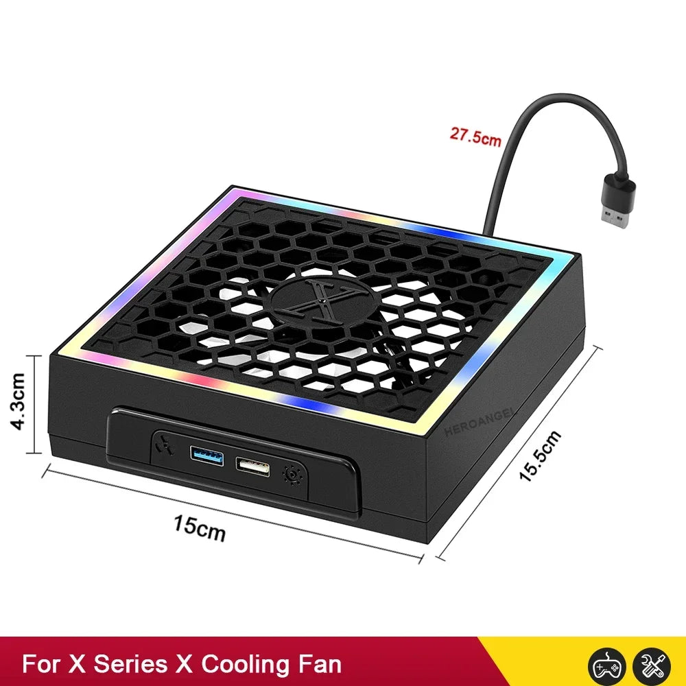 For XSX Top Cooling Fan For Xbox Series X Console with Color