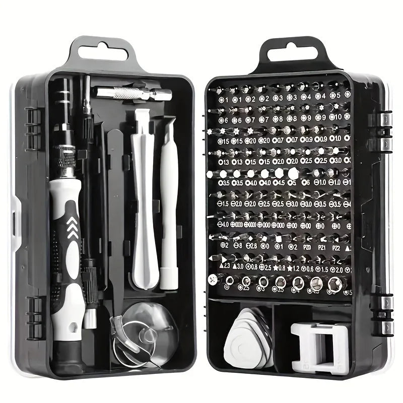 115 in 1 Precision Screwdriver Set Magnetic Micro Drill Bits Electronic Repair Hand Tools Kit for iPhone PC Mac Game Console DIY