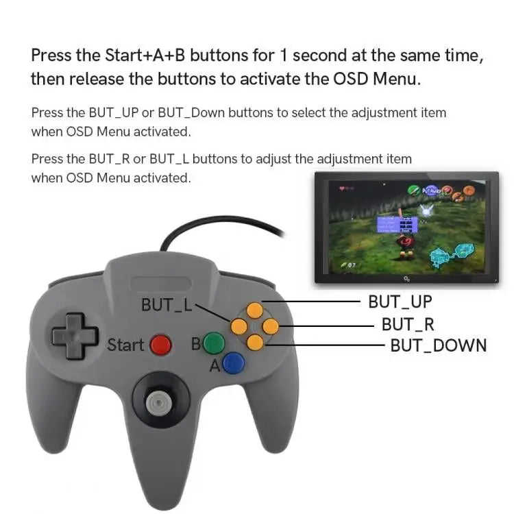 Newest Version Digital High Definition N64 HDMI TV Kit Game 