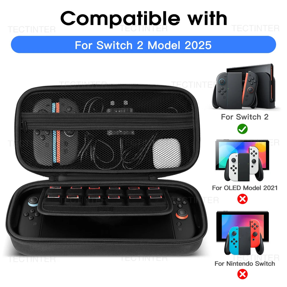 Large Storage Bag for Nintendo Switch 2 Console Portable Tra