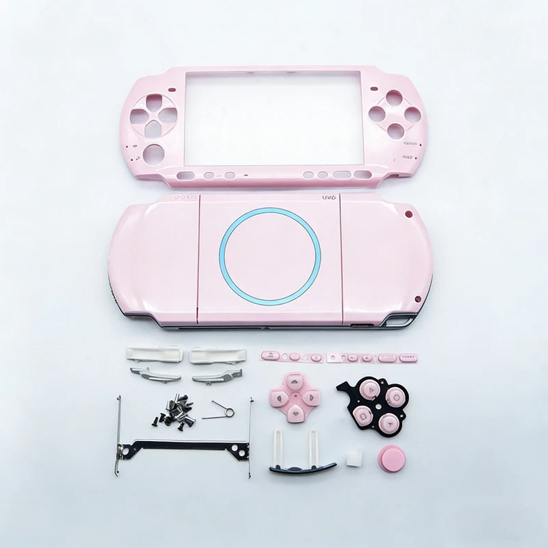 For PSP 3000 Full Housing Shell Case Set Gaming Edition Replacement Parts with Faceplate Repair Kit for 09G Motherboard