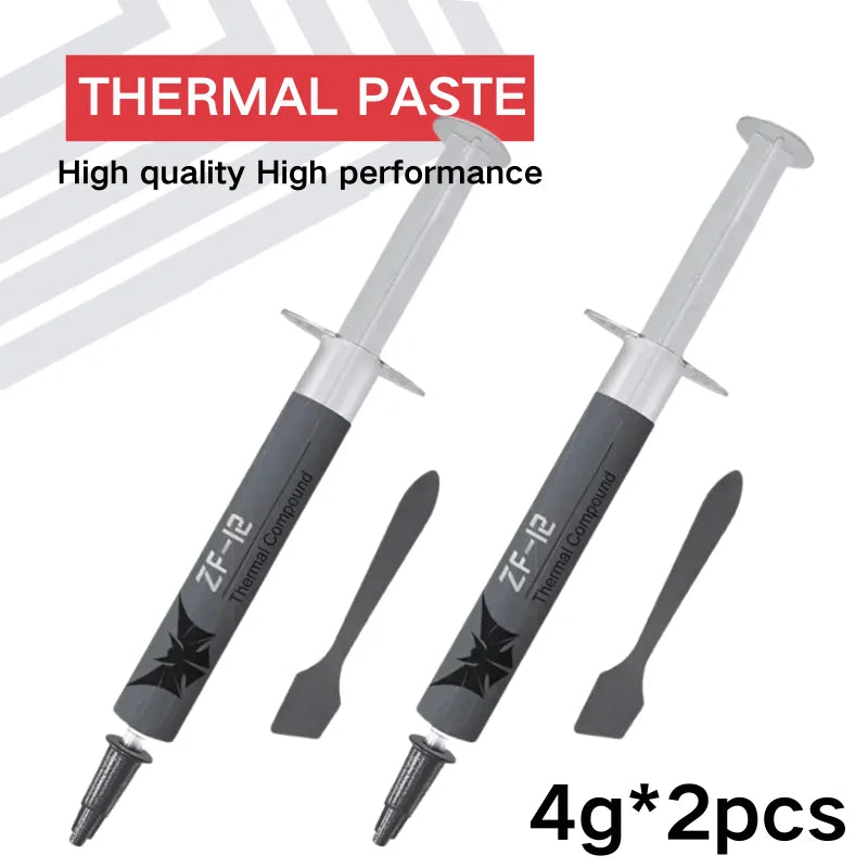 High-Quality ZF12 MX-4 Thermal Paste for CPU GPU Cooling 12W Thermal Conductivity CPU Thermal Grease for Processor And Cooler