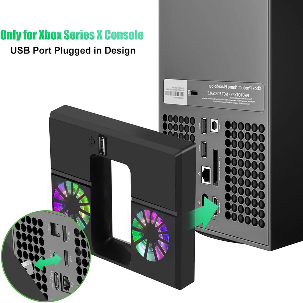 Cooling Fan for Xbox Series X Game Console Accessories Color