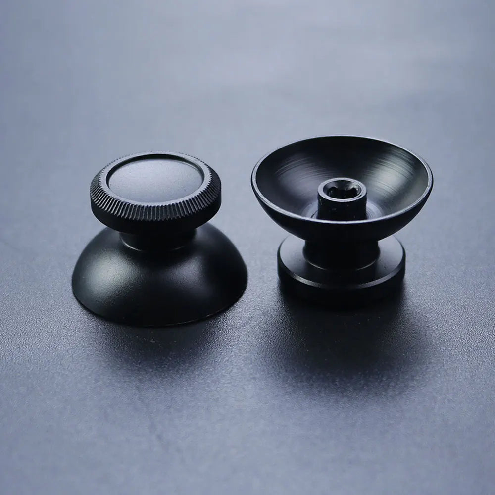 JCD 2pcs Aluminum Metal 3D Analog Joystick Thumb Stick Grip Cap Replacement Buttons For PS4 Slim/Pro/Xbox One Slim Controller