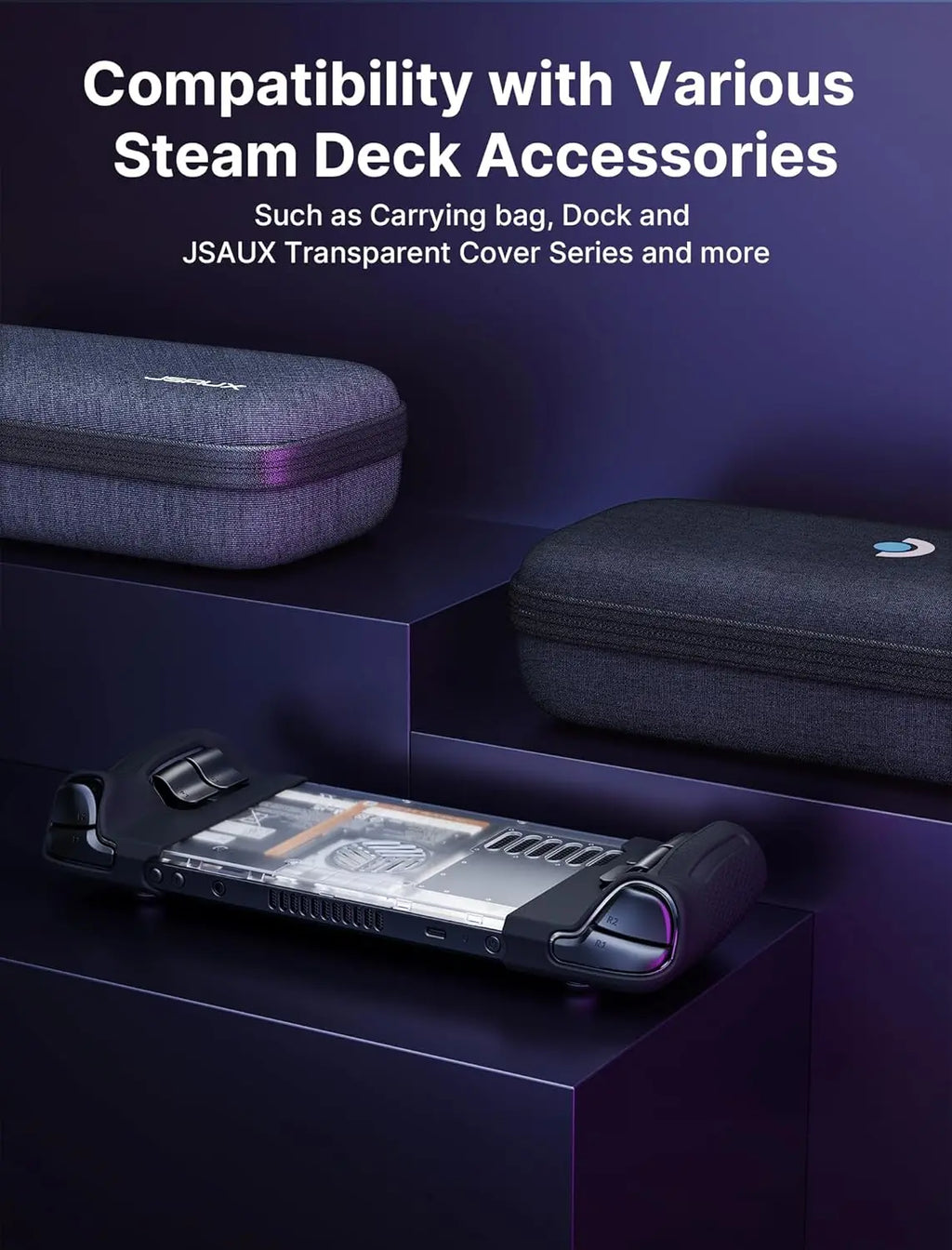 Silicone Grip Protection Case Compatible with Steam Deck Ste