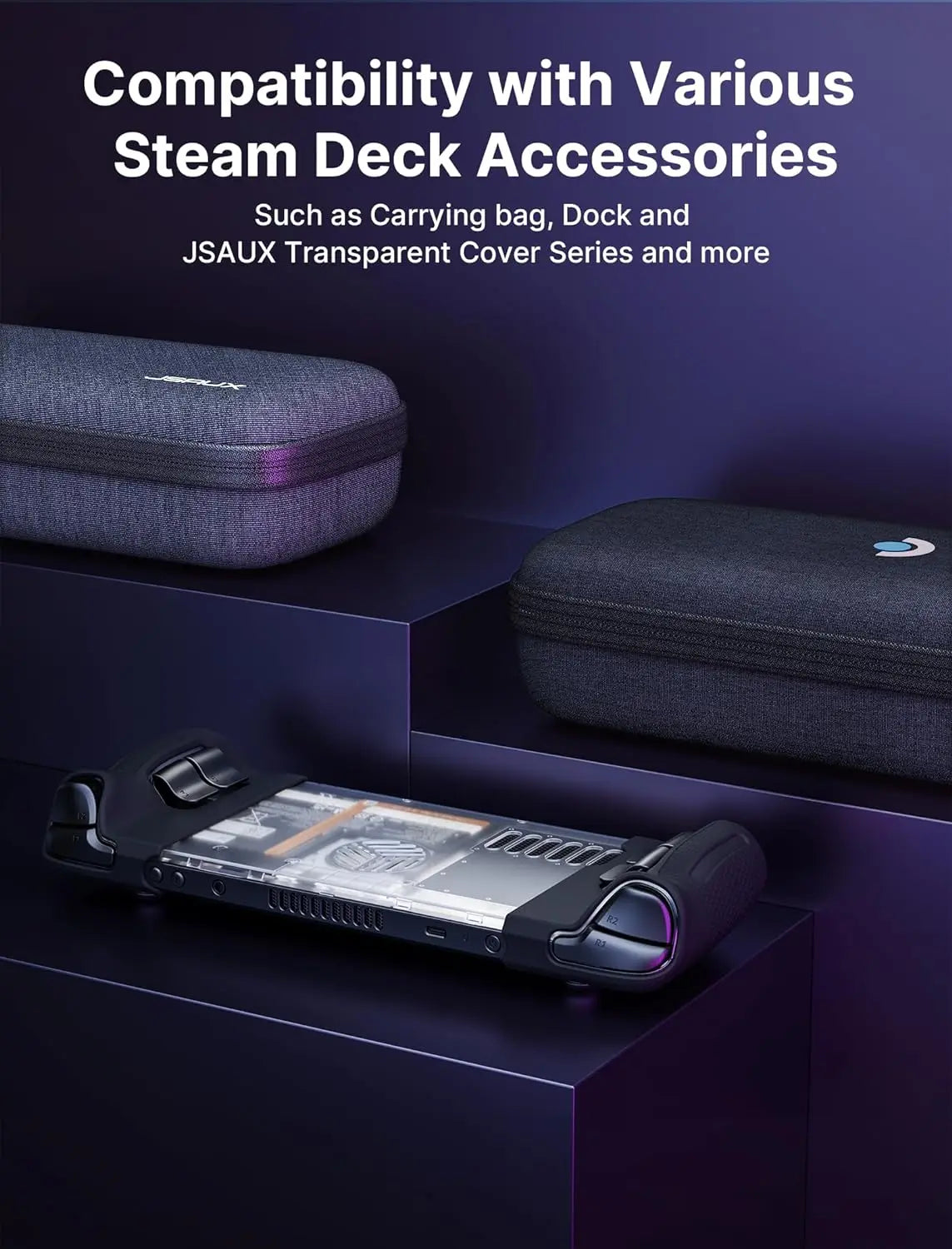 Silicone Grip Protection Case Compatible with Steam Deck Ste