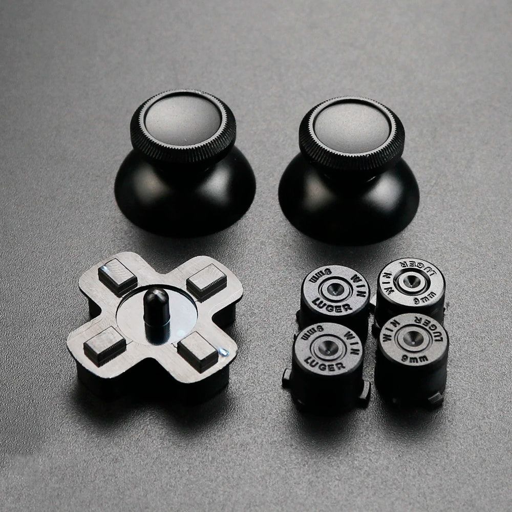 Metal Dpad ABXY Buttons for PS4 Controller Custom Replacement Aluminum Analog Stick Joystick for PS4 Game Accessories