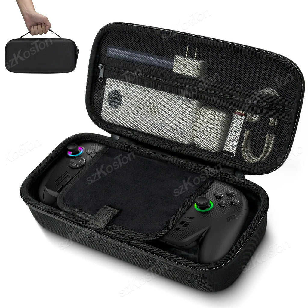 Large Capacity Carrying Case for ROG XBOX ALLY Game Console Hard EVA Travel Storage Bag for ROG XBOX ALLY X Gaming Accessories