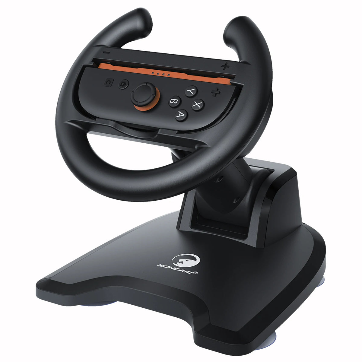 HONCAM Universal Racing Wheel Stand for Switch & Switch2 Joycon Game Wheel Controller with Secure Suction Cup Base for NS2 Acces