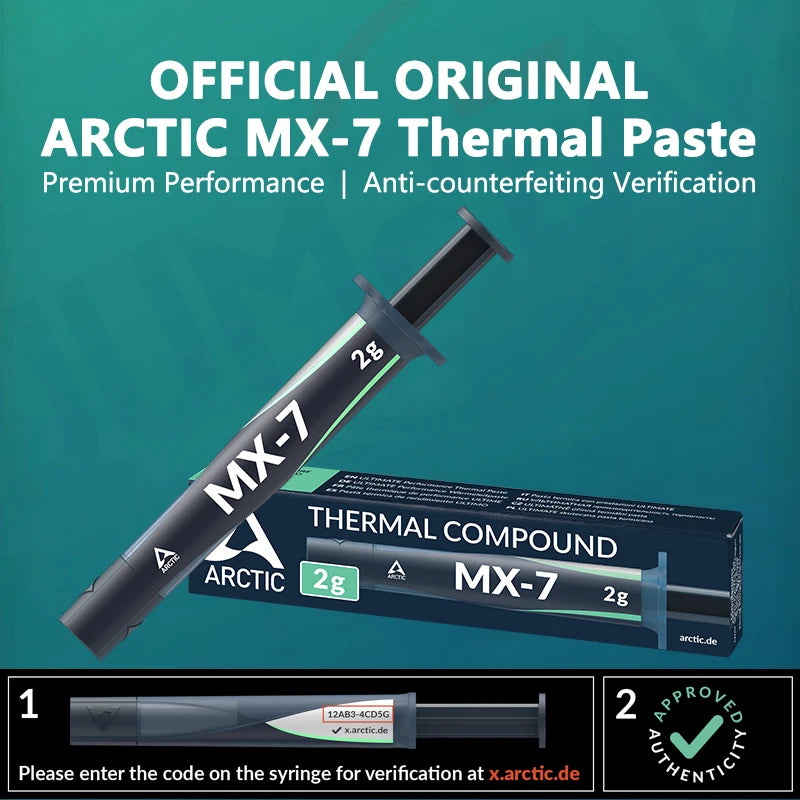 Original ARCTIC AC MX-7 Thermal Paste Heat Conduction Compou