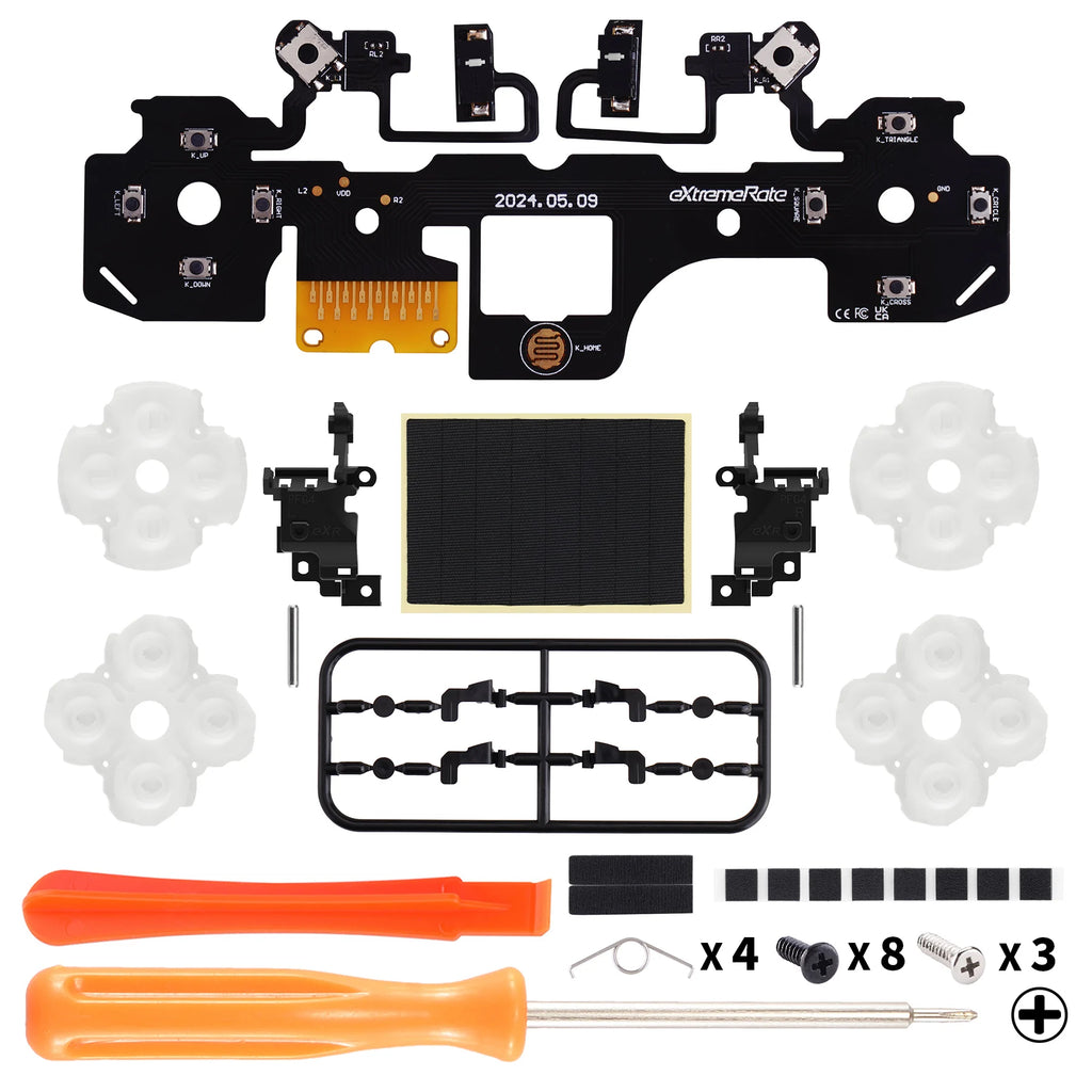 eXtremeRate Whole Clicky Kit V2 for ps5 Controller BDM-040/050/060 Shoulder Face Buttons Micro Switch Clicky Hair Trigger Kit