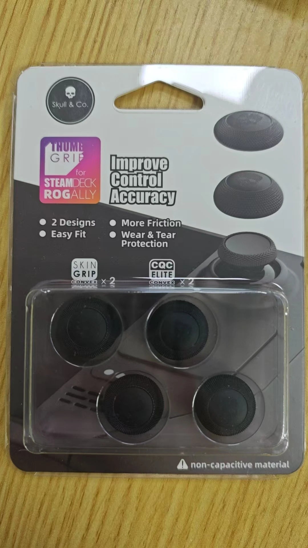 Skull&Co. Thumb Grip Set Caps for Steam Deck/OLED/ROG Ally/X Game Console Accessories 4PCS