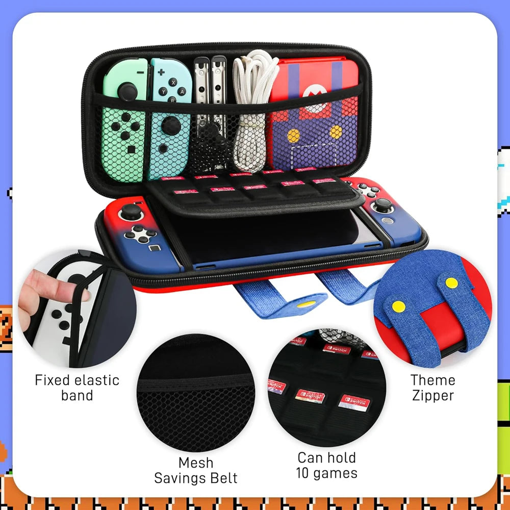 Switch Travel Case Compatible with Nintendo Switch/OLED Cute