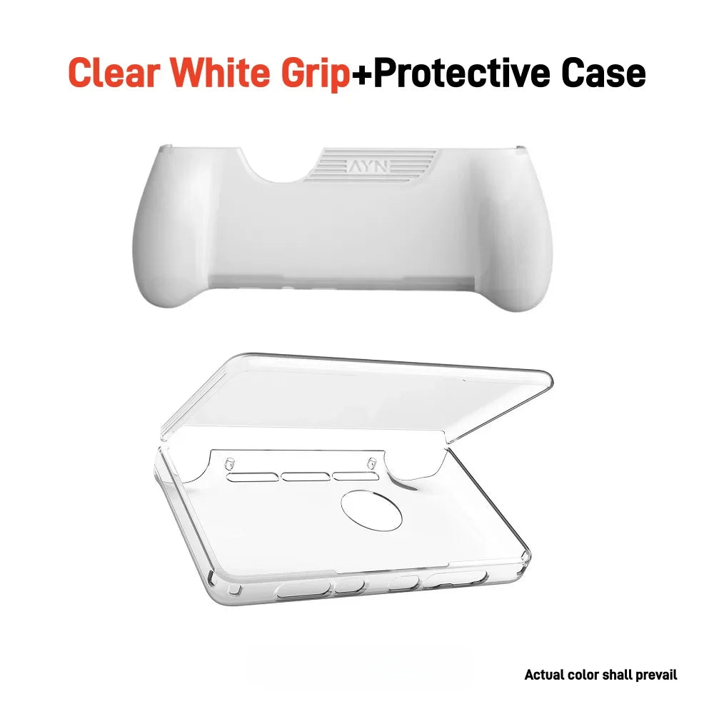 AYN THOR Gaming Console Accessory Bundle Ergonomic TPU Grip + Shockproof Carry Case + HD Tempered Glass Screen Protector 4-in-1