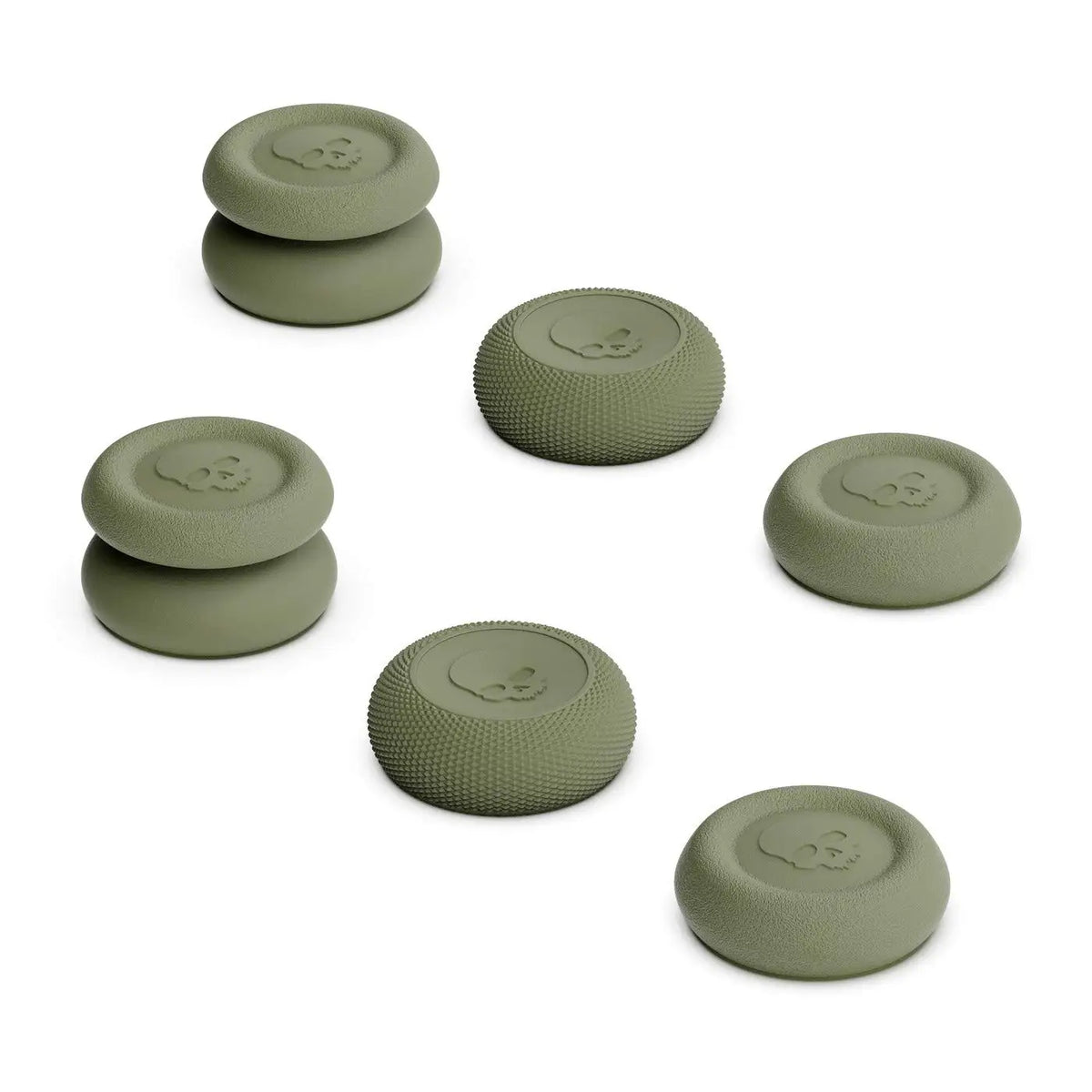 Skull & Co. Skin CQC and FPS Thumb Grip Set Joystick Cap Analog Stick Cap for Switch Lite Joystick - Lite Grey