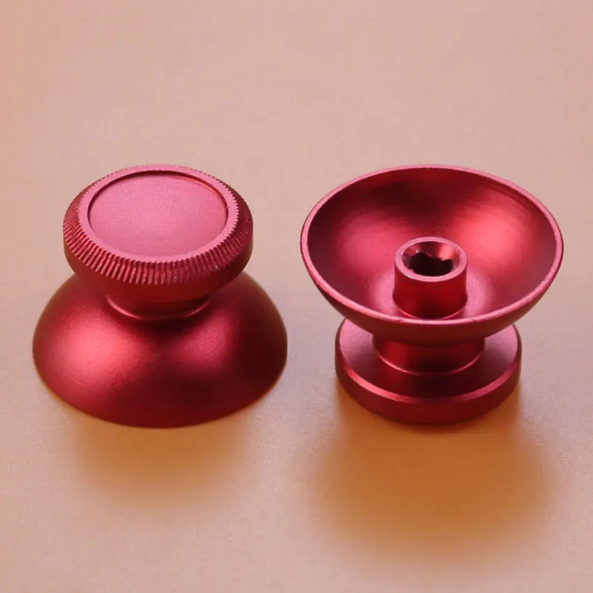 JCD 2PCS Metal Analog Joystick Thumb Stick Grip Cap For PS4 
