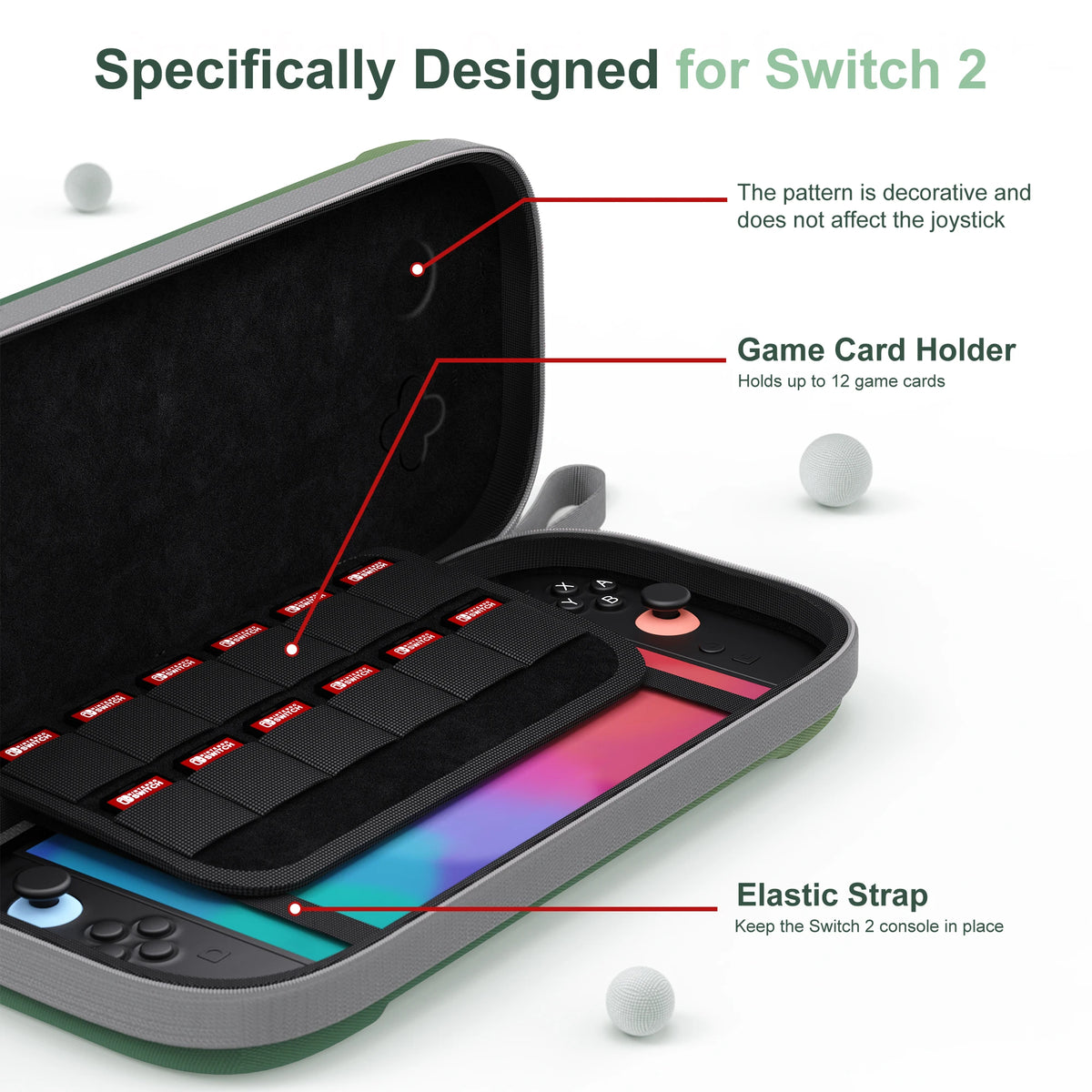 Suitable for Switch 2 Game Console Storage Box Portable Prot