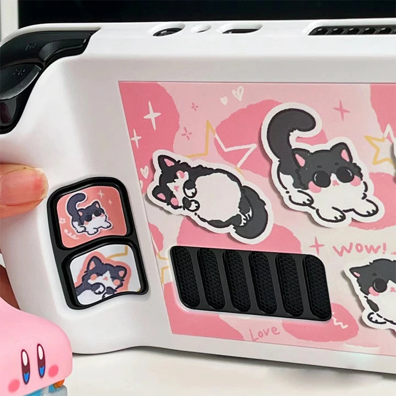 Cartoon Milk Cat Protective Case for Steam Deck Game Console