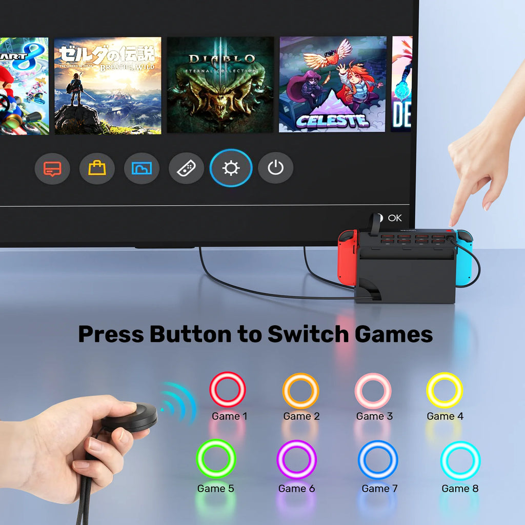 D1100C Wireless Remote Game Card Reader for Nintendo Switch 