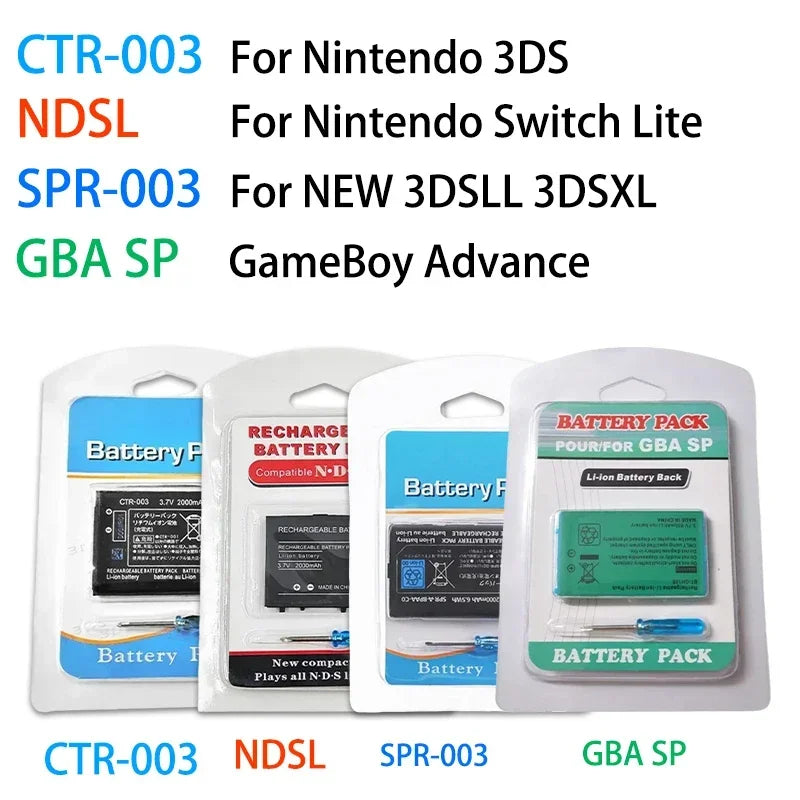 CTR-003 SPR-003 3.7V Lithium Battery Replacement For NDSL NE