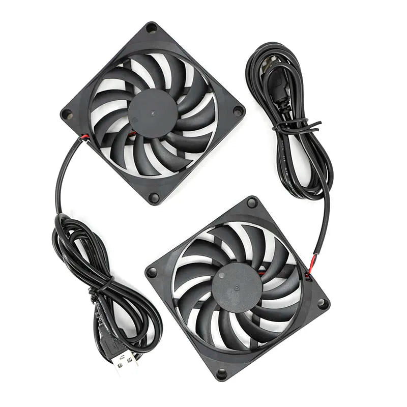 80x80x10mm 80mm 8cm DC 5V USB Power Cooling Case Fan For Rec