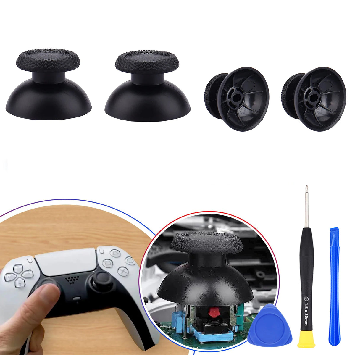 Replacement Thumbsticks for PS5 Dualsense Controller Analog 