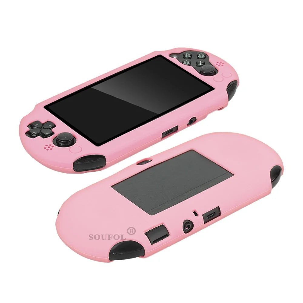 Silicone Rubber Soft Protective Case Cover for PSV 2000 PS Vita 2000 Console Protector Skin Case