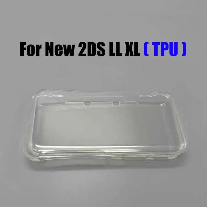 Plastic Crystal Hard Shell & TPU Silicone Sleeve For 2DS 3DS