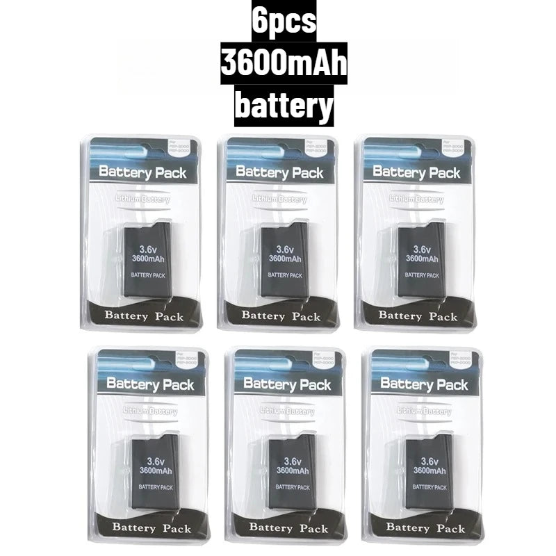 2400/3600mAh Lithium Battery For PSP-2000 PSP-3000 PSP-3004 Slim Game Console Long Lasting Safe Replacement Battery